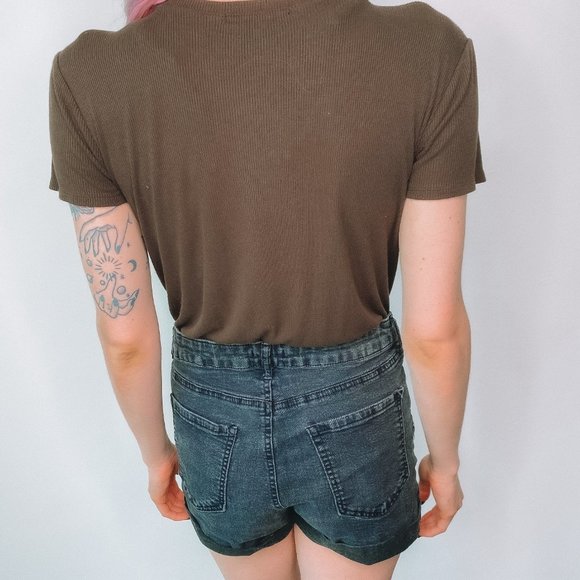 Forever 21 Army Green Bodysuit - Picture 4 of 5